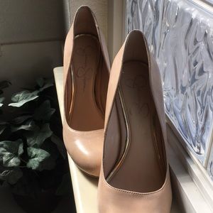 Jessica Simpson Nude Pump Heels